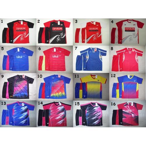 Foto Produk SETELAN BADMINTON / BULUTANGKIS Banyak Pilihan (Bisa Untuk Kaus Tim) dari Gudang-Sporty