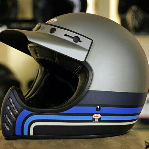 Jual Bell Moto 3 Stripe Blue - Kab 