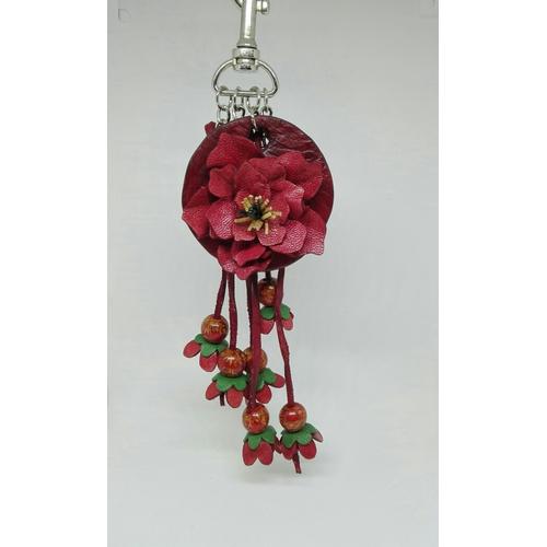 leather flower bag