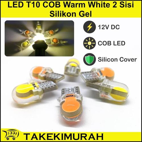 Foto Produk LED T10 COB Warm White 2 Sisi Silikon Gel dari Takekimurah