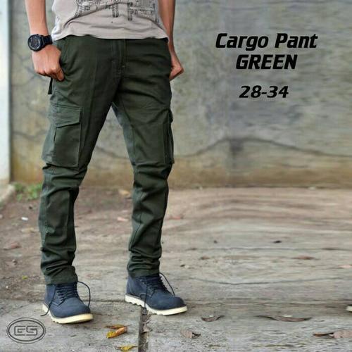 Foto Produk CELANA PDL PANJANG HIJAU ARMY / KARGO PANJANG / OUTDOOR dari d&y fashion