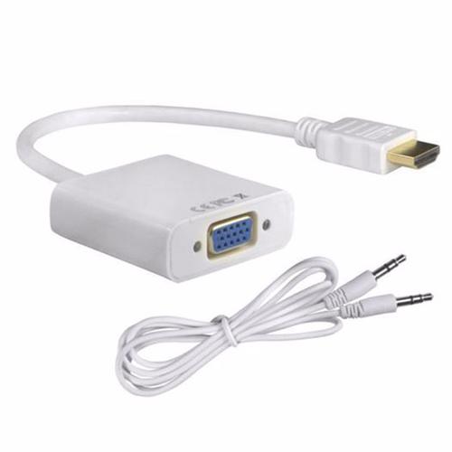 Foto Produk Kabel Converter HDMI (Male) to VGA (Female) plus Audio dari Lapak Anda