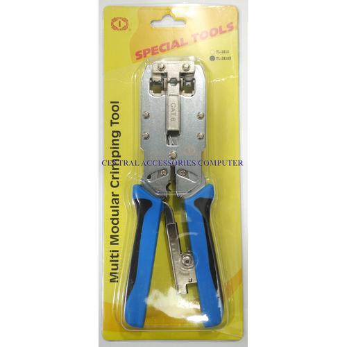 Foto Produk TANG CRIMPING (CRIMPING TOOL) RJ45 CAT 6 DAN RJ11 TALON TL-2810R dari Central Accessories Comp