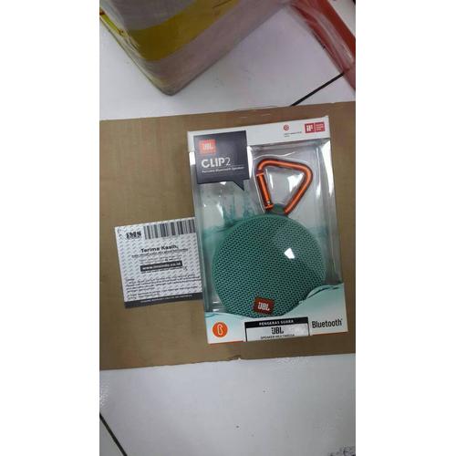 Foto Produk JBL Clip 2 Waterproof Bluetooth Speaker Blue mint(Garansi IMS)Original dari dbest accesories