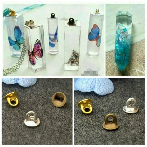 Foto Produk Connector pengait liontin kalung resin 4MM bahan aksesoris kalung dari Wimpy Clay