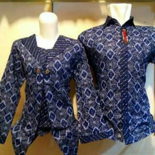Jual Baju Batik Couple Kotak Biru Trand Fashion Batik Indonesia Kota Pekalongan Batik Aliefa Tokopedia