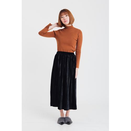 midi skirt black