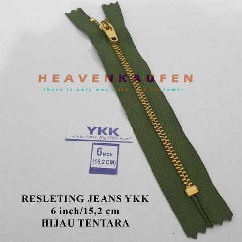 Jual Resleting Jeans Besi YKK 6 inch/15 