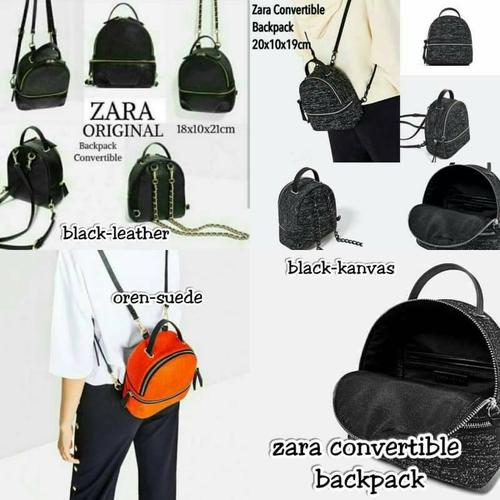 convertible backpack zara