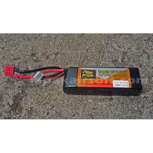 Foto Produk Baterai Airsoftgun/Batrei RC/Batre kotak Zop Power 2200mAh 11.1V 20C dari Lapakairsoft