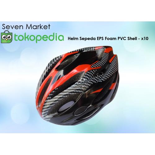 Foto Produk Helm Sepeda EPS Foam PVC Shell - x10 dari seven7 market