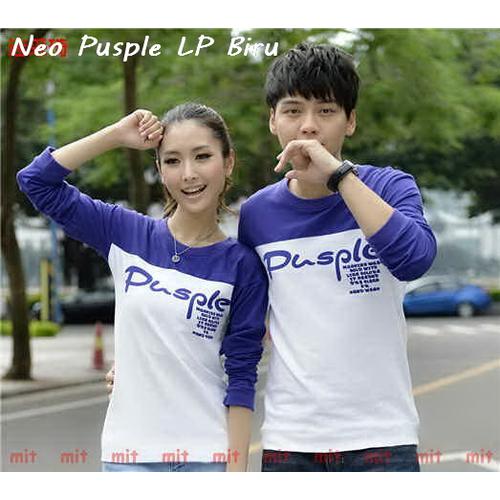 Gambar Kaos Lengan Panjang | Kaos Pasangan | Kaos Keren | couple pusple dari koleksi baju couple Kab. Sleman Tokopedia