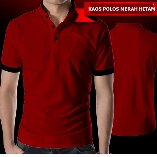 Kaos T-shirt Polos Polo Anime Warna 