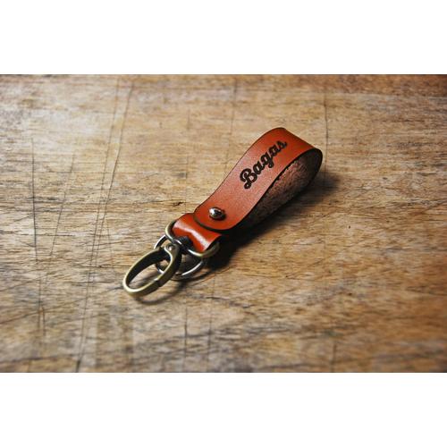 Foto Produk Gantungan Kunci Kulit Custom / Leather Keychain with Hook (Short 2) dari Savana CustomLeather