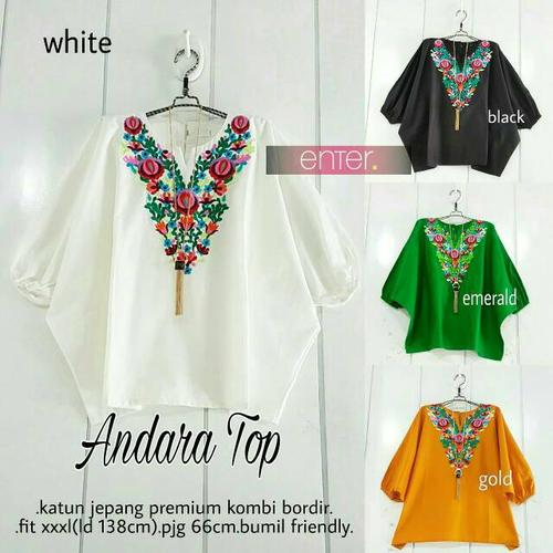 Foto Produk andara top jumbo xxxl / baju wanita realpic jumbo dari dapis shop