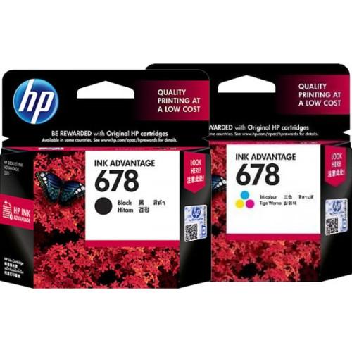 Gambar Tinta Hp 678 Black / Color Original 100 % dari rajatoner Kota Surabaya Tokopedia