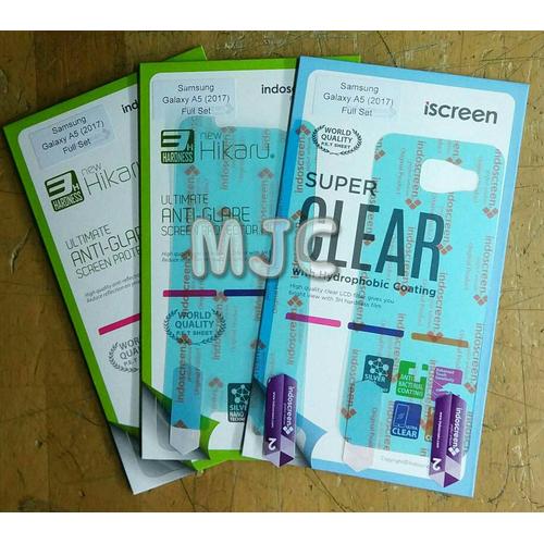 Foto Produk Hikaru Anti Gores Samsung Galaxy A5 2017 A520 Fullset Depan Belakang dari MJC