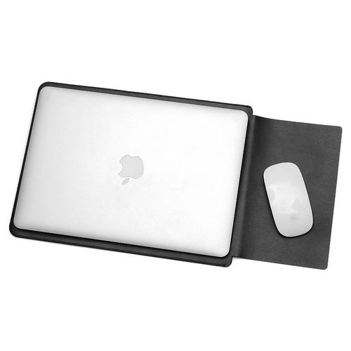 Foto Produk Leather Sleeve Case for Macbook Pro 2016 & Macbook Air 13 Inch - Black dari ellen olshop
