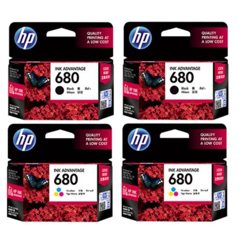 Foto Produk TINTA / CATRIDGE HP 680 BLACK / COLOR ORIGINAL 100% dari SJ Komputer