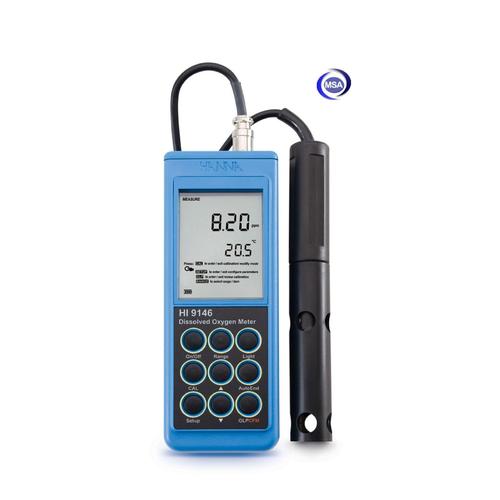 Jual DO Meter Portable HANNA HI 9146, Dissolved Oxygen Meter, 4 M cable