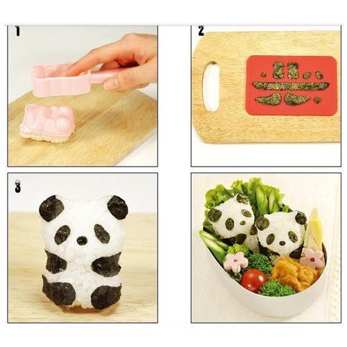 Foto Produk SALE ! Bento Rice Mold Panda with Seaweed Nori Cutter murah dari gamaneca20