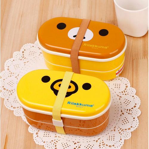 Foto Produk SALE ! Lunch Box Rilakkuma 2 Susun / Japanese Sushi Box murah dari gamaneca20