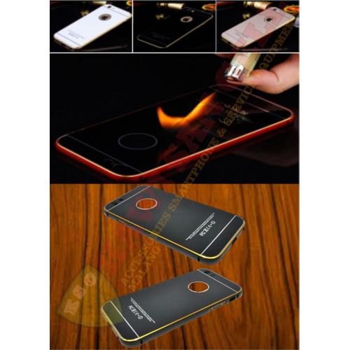 Foto Produk Aluminium Tempered Glass Hard Case for iPhone 6/6S - Malang - Gold-Gold dari Kawi San Cell