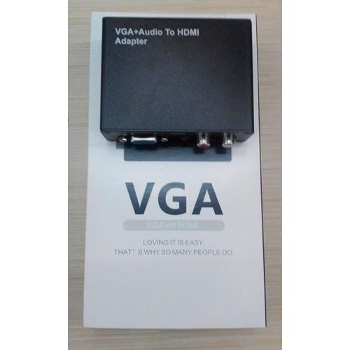 Foto Produk Box Metal Vga with audio to Hdmi + Power Adaptor dari Nur Storee