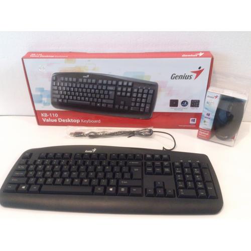 Foto Produk Keyboard KB-110 + Mouse GENIUS USB dari Surabaya Pusat Aksesoris