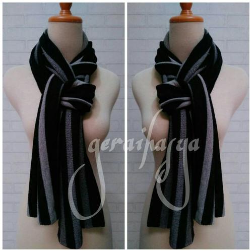 Foto Produk syal scarf shawl abu hitam u pria wanita #172 dari Gerai Hasya