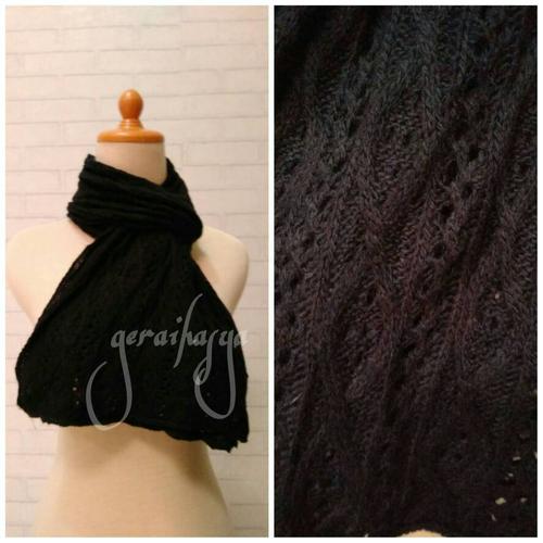 Foto Produk syal scarf shawl hitam u pria wanita #173 dari Gerai Hasya