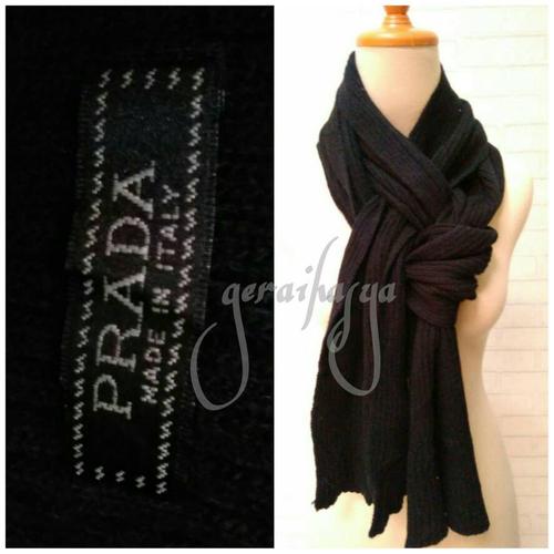 Foto Produk scarf shawl syal hitam u pria wanita by prada #160 dari Gerai Hasya