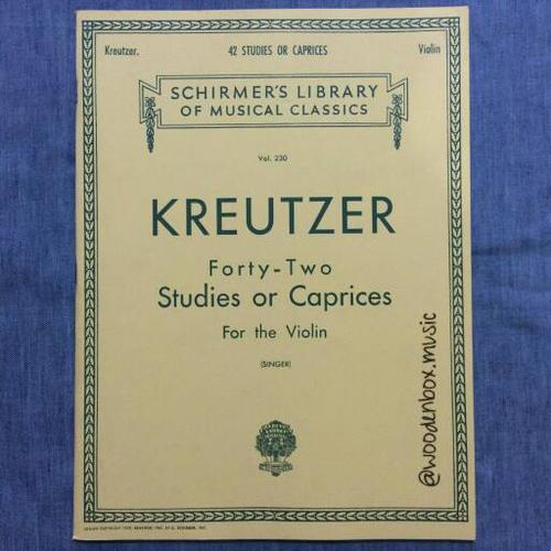 Foto Produk Kreutzer 42 Studies or Caprices Violin Schirmer Hal Leonard Biola dari WoodenBox