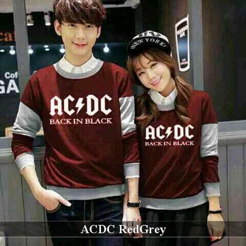 Gambar Baju Lengan Panjang | baju Pasangan | Kaos Murah | couple ACDC dari koleksi baju couple Kab. Sleman Tokopedia