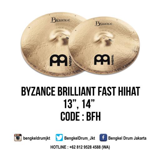 Foto Produk Meinl Cymbal Byzance Brilliant Fast HiHat 13" (Thomas Lang Signature) dari Bengkel Drum Jakarta
