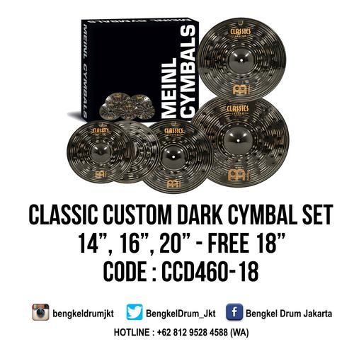 Foto Produk Meinl Cymbal Classic Custom Dark Cymbal Set 14", 16", 20" +18" dari Bengkel Drum Jakarta