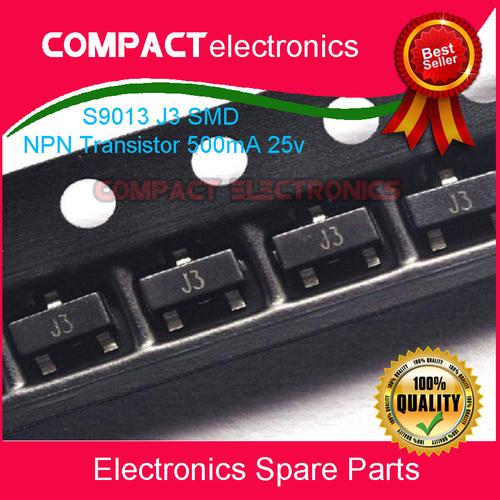 Jual S9013 J3 SMD NPN Transistor 500mA 25v SOT23 9013 C9013 FCS9013 Kota Padang compact