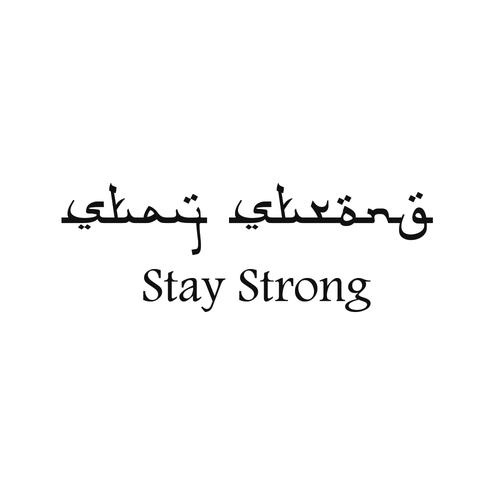 Foto Produk Lolitattoo Temporary Tattoo Stay Strong Arabic dari Lolitattoo Shop