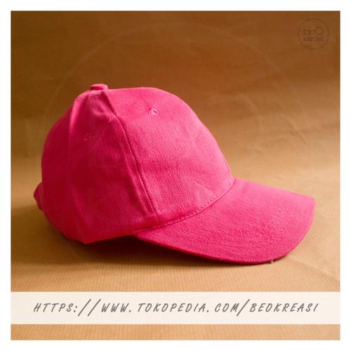 Jual Topi Baseball Cap Pink Muda Dewasa 
