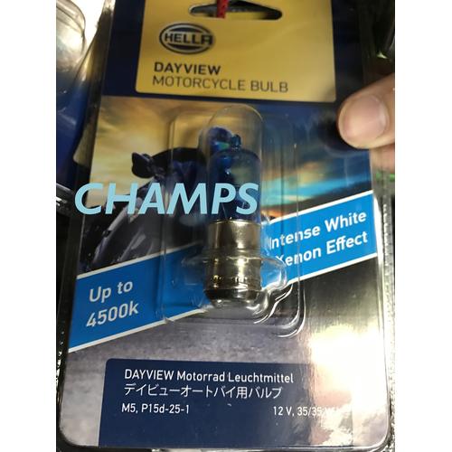 Foto Produk Bohlam Depan Hella 4500K Bohlam Halogen Motor Matic Bebek Kaki 1 H6 M5 dari Champs