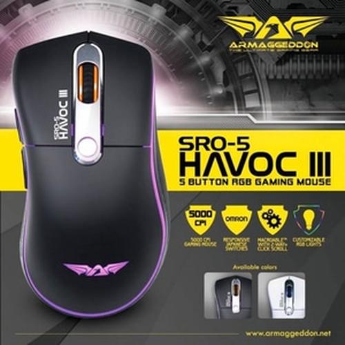 Foto Produk Armaggeddon SRO Havoc III-RGB Macro Gaming Mouse-Best Deal-Black dari SuperStore Computindo