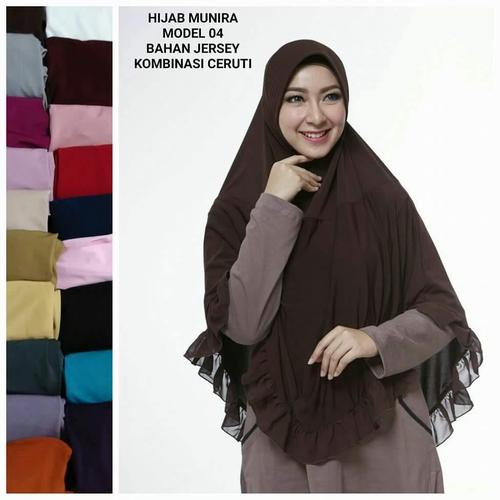 Foto Produk PROMO! Munira Bergo MD 04 Bahan Jersey Spandek Size S-M-L dari FarraShop