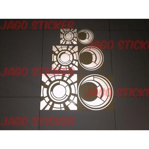 Foto Produk Stiker / Sticker Cutting Visor Helm Motor Mobil SUN and MOON ROSSI dari Jago Sticker