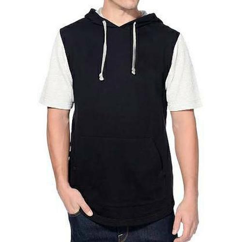 Jual Jaket Hoodie Lengan Pendek Short Sleeve Hoodie Raglan Black White Kab Sidoarjo The Cod Store Tokopedia