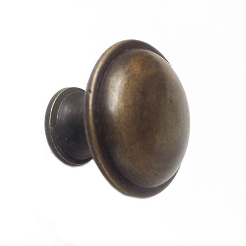 Foto Produk 1-1/4" Brass Knob / Tarikan Laci Kuningan - HKN1036 -Flat Rounded Knob dari Heritage Brass