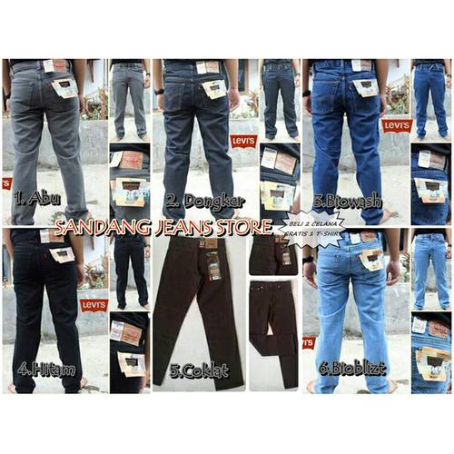 Celana Jeans Jumbo Levis Hitam Size 