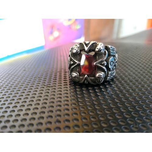 Foto Produk tribal skull ring / cincin tengkorak import batu imitasi dari tokonline jakarta