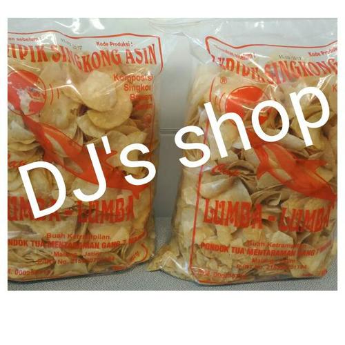 Foto Produk keripik singkong cap lumba lumba asin 500 gram - manis dari DJ's shop online