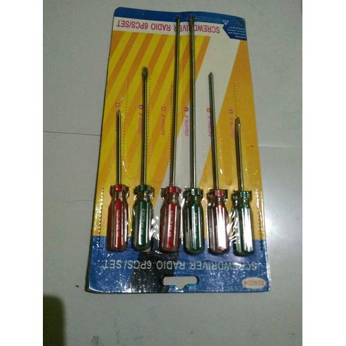 Jual Obeng Set 6 pcs -/+ Screw Driver Radio Set Obeng Seting Karburator ...