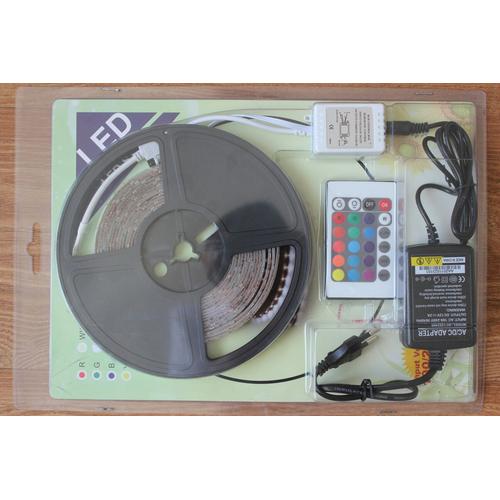 Foto Produk Lampu Led Strip Roll plus Adaptor RGB (warna warni) 5 Mtr dari NSE